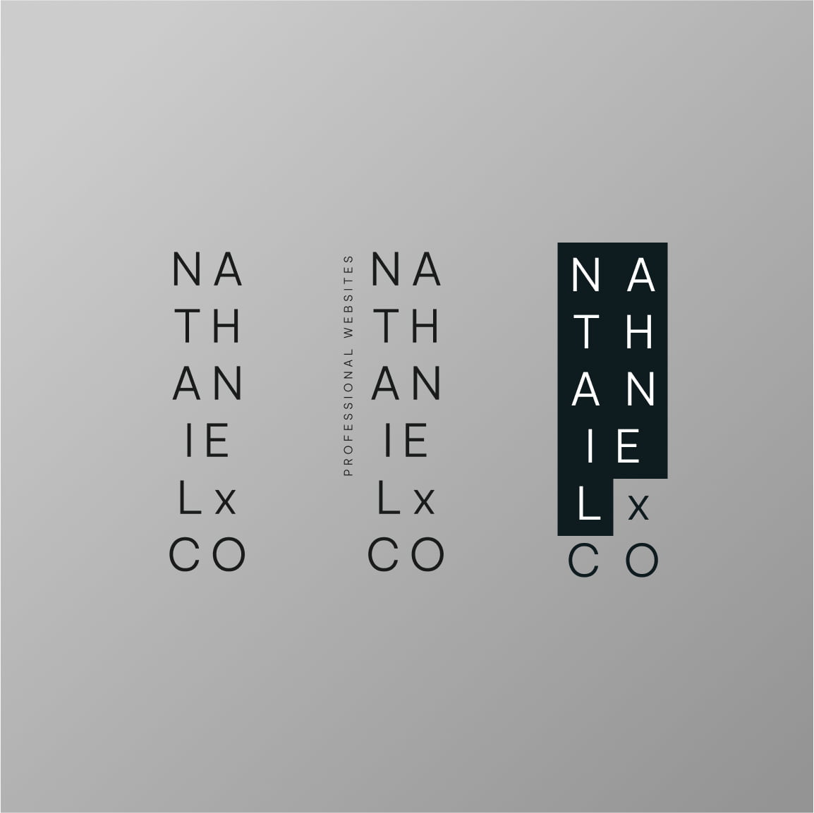 Old concepts of the nathaniel logo